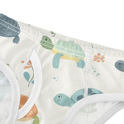 Wusikd Baby Turtles Boys' Underwear Cotton Cute Boys Briefs Soft Toddler Underwear 2T4