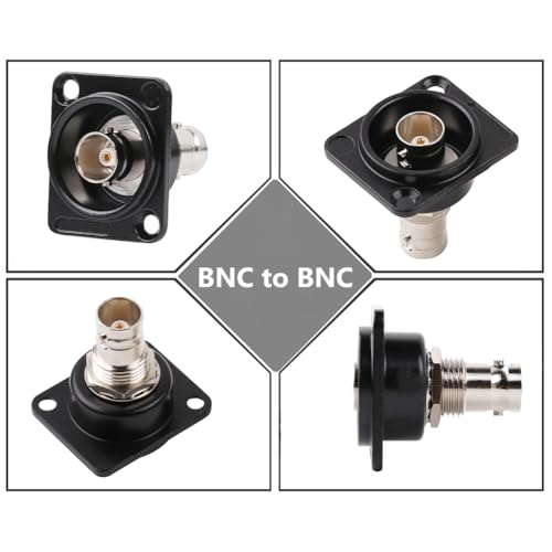 Conector BNC pasamuros tipo D PENGLIN acoplador hembra para vídeo SDI chasis coaxial 3