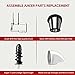 KOIOS Upgraded Juicer Machines, Cold Press Juicer, Slow Masticating Juicers with Two Speed Modes, Juicer Extractor for fruits and veggies, Reverse Function, Full Copper Motor, Easy to Clean with Brush