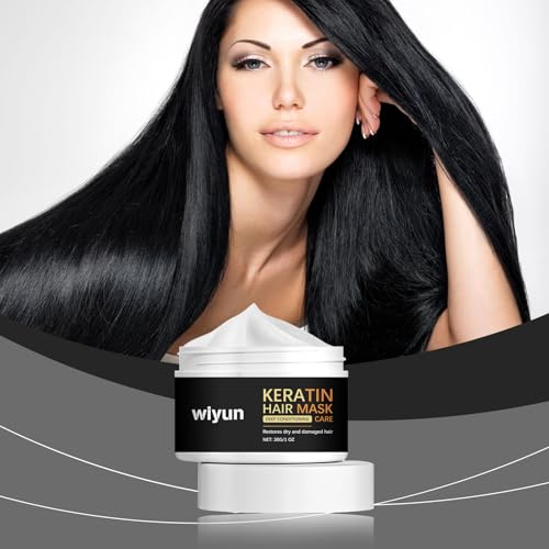 Image of Keratin Hair Mask, Deep Conditioning Care, Restores Dry and Damaged Hair, 30G /1 OZ