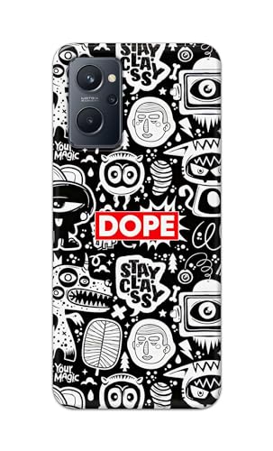 Image of Printed Hard Back Cover Case for Realme 9i 4G Back Cover (Mixed Cartoons) -1111