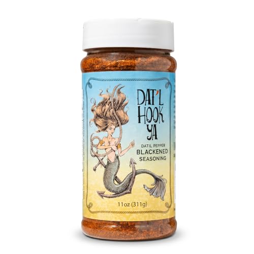11oz- Hook&rsquo;Ya Blackened Seasoning &ndash; Datil Pepper Blend &ndash; Medium Heat - Non-GMO, Gluten-Free...