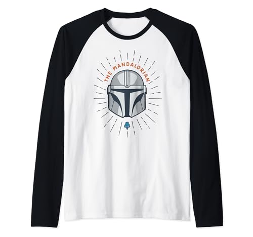 T-shirt Star Wars The Mandalorian finitions soignées imprimé graphique épuré casque classique