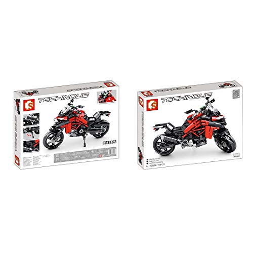 YaYashow Technik Motorrad Bausteine Bausatz, Motorrad Modell mit 710 Klemmbausteine Kompatibel mit Lego… – Bild 6