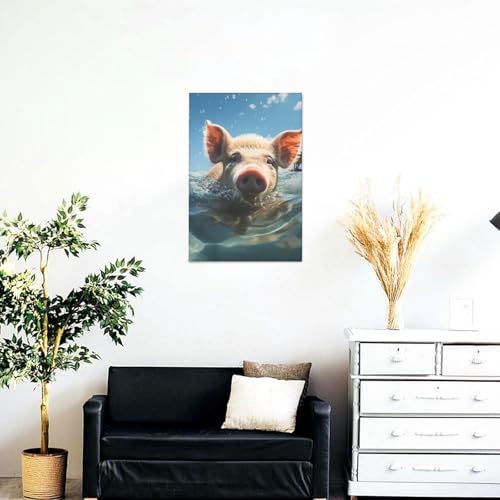 Impression HD souriante poster mural suspendre pour déco bureau