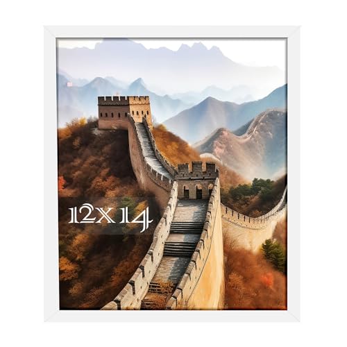 Picrit 12x14 Picture Frame, Photo Frame for Wall Mounting Display, White