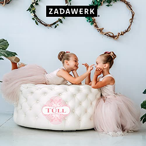 ZADAWERK® Tulle - 15 cm x 45 m - nero - 1 rotolo