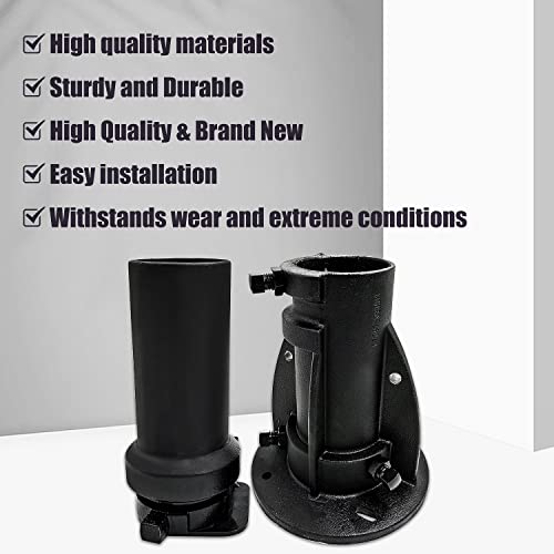 12\"-16\" Adjustable Cushioned 5th Wheel to Gooseneck C5G1216 Adapter Fifth Wheel to Gooseneck Coupler Towing Adapter