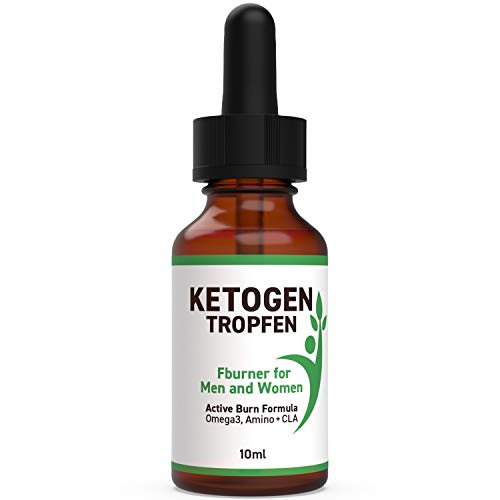 Ketogen Tropfen - V2022 | Keto Tropfen Hochdosiert | 10 ml Inhalt pro Flasche (1x)