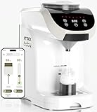 Attack Baby Formula Maker Machine - Upgraded Accurate Wifi Formula Dispenser with Inbuilt Sensors to Prevent Malnutrition - Instant Heating & Automatic Mixing - Quick Warm Bottle (Smart (App Control))