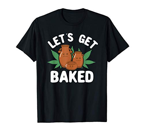 Let's Get Baked Funny Pottery Kawaii Pun Camiseta