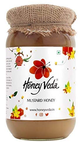 HoneyVeda 100% Natural Unprocessed Mustard Raw Honey - Unfiltered and Unpasteurized - 6 Natural Flavours Available - Mono Floral Honey - Improves Immunity , Weight Loss , Cough (500 Grams) (B08CC68D45) Amazon Price History, Amazon Price Tracker