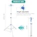 Lefeke IV Pole Portable for Traveling, Adjustable IV Stand with Hooks, Medical IV Drip Infusion Bag Holder, IV Fluids Floor Stand (White)