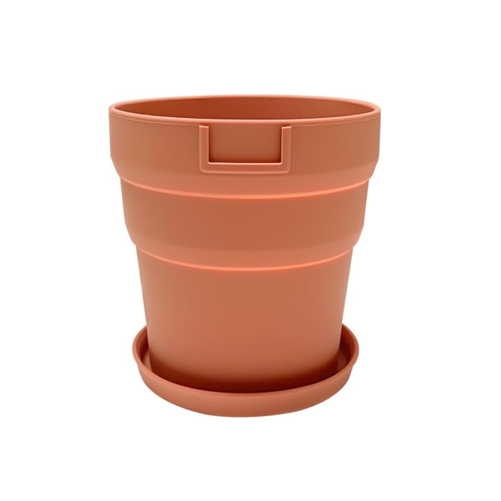 Gelasige B Flower Pots Silicone Flower Pot Office Desktop Reusable Foldable Flower Pot With Tray Outdoor Flower Pots