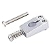 Musiclily Ultra 10.5mm Brass PRS Style Tremolo Bridge Saddles for Strat Style Electric Guitar, Chrome (Set of 6)