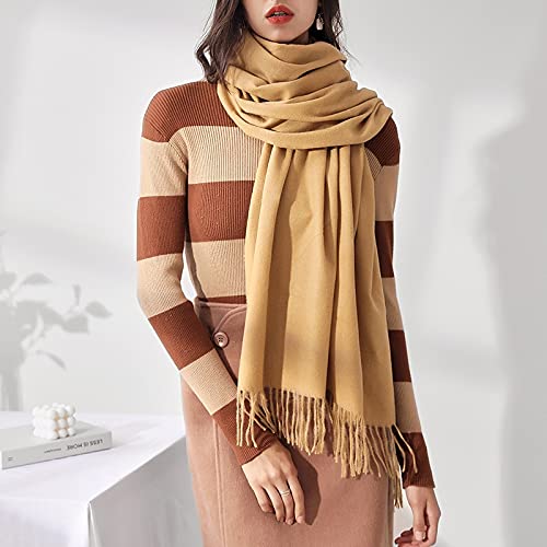 Sciarpa Sciarpa Donna Sciarpe Inverno Imitazione Cachemire Sentire Pashmina Scialle Involucri Morbidi Coperta Calda Sciarpe For Le Donne Regalo Sciarpa Invernale