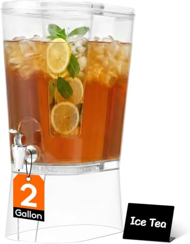 Image of Lifewit 2 Gal Drink Dispenser with Leak-Proof Spigot & Fruit Infuser