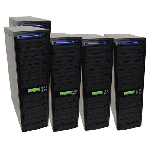 Image of Produplicator 1 to 50 CD DVD SATA Daisy Chain Duplicator with 500GB HDD