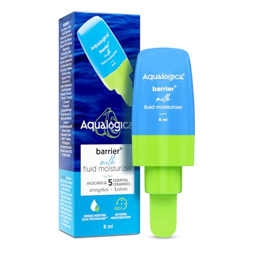 Aqualogica 5 Barrier+ Milk Fluid Moisturizer - 8 ml | Lightweight Milk-Like Texture | Repairs & Strengthens Skin Barrier | 48Hr Deep Moisturization