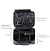 Lmeison Makeup Train Case, Travel Makeup Bag with Adjustable Dividers, 9.6'' Portable Cosmetic Storage Bag for Makeup Brush Set, Jewelry, Toiletry and Digital Accessories