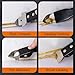 Matework Caulking Tool, Stainless Steel Caulk Remover Tool, 4 in 1 Caulking Removal Tool, For Kitchen Bathroom Shower, Black
