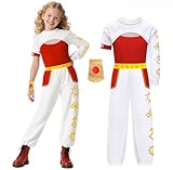 ENQANGE Zombies Nova Costume for Kids Girls 4PCS Halloween Zombie Daywalker Cosplay Cheerleader Outfits Party Clothes Merch