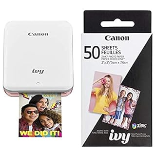 Canon Ivy Mobile Mini Photo Printer Through Bluetooth R Rose Gold And Canon Zink Photo Paper Pack 50 Sheets B07cj9dvsf Amazon Price Tracker Tracking Amazon Price History Charts Amazon Price Watches
