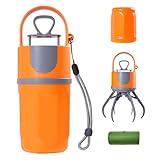 Weciau Ramasse Crotte pour Chien Portable, Pelle a Crotte pour Chien avec Sac et Distribut...