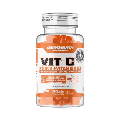 Vitamina C Vit C 1000mg Pote 120 Capsulas + Zinco + Vitamina D3