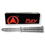 FURY Butterfly Trainer Knife (Silver Matte Finish)