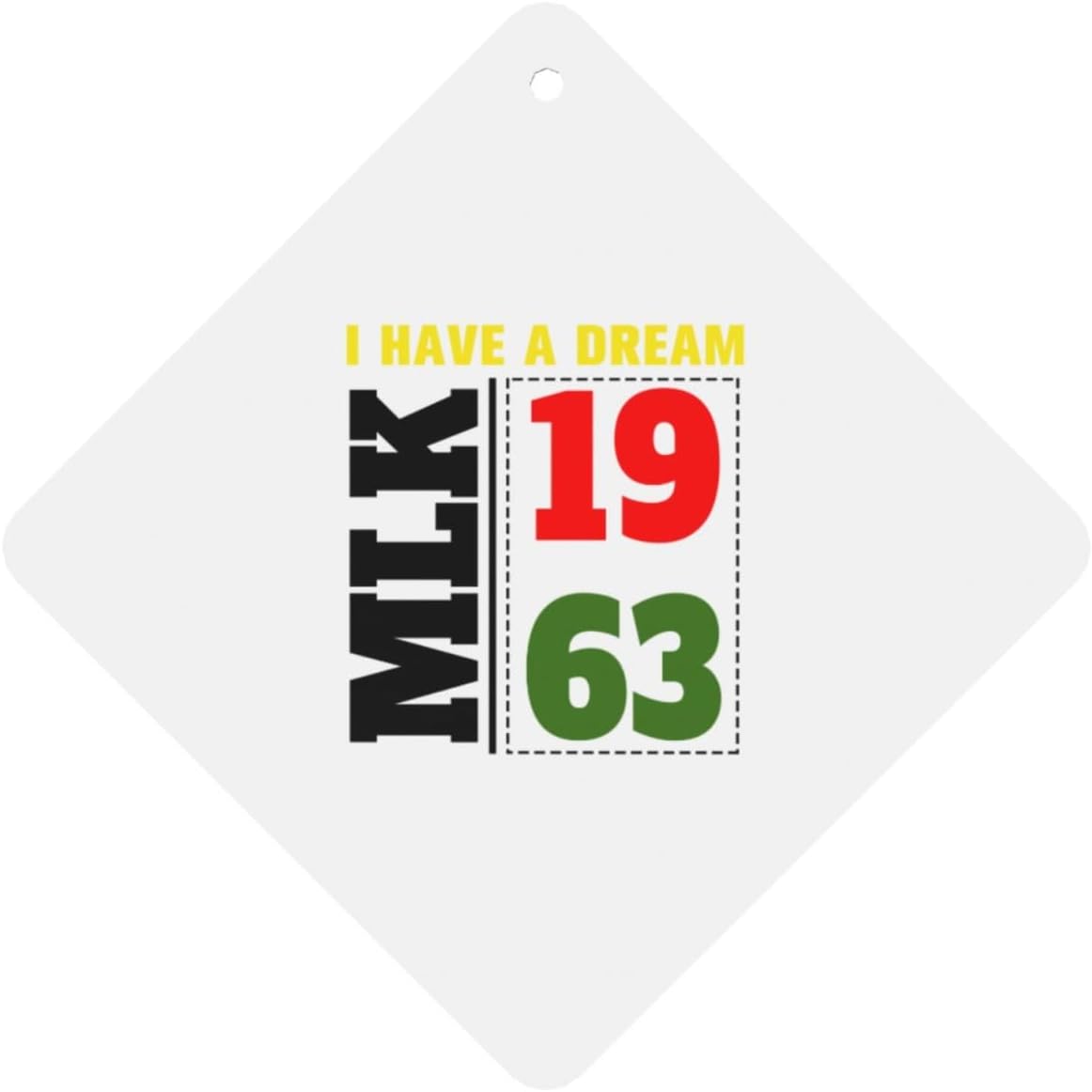 100 PCS Martin Luther King Jr. Day MLK 1963 Car Air Fresheners Cards Set, Multi-Pack Scented Cards, Long-Lasting Auto Fragrance Cards for Vehicle, Home & Office Square
