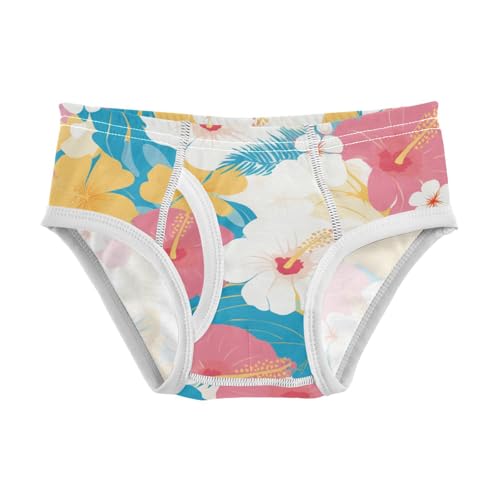 KLL Fashionable Summer Hawaiian Printing Toddler Boys' Soft Boxer Briefs Cute Children Panties