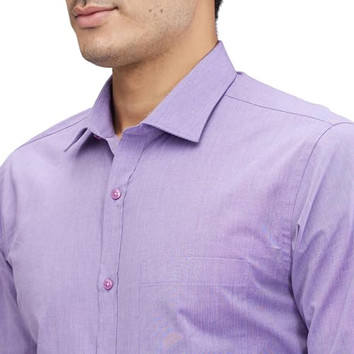 Image of Park Avenue Men Slim Fit Structure Pattern Pure Cotton Semi Cutaway Collar Full Sleeve Formal Shirt