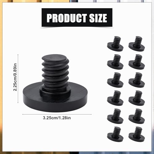 Image of Suncast 12pcs Replacement Bolt Kit - Plastic Bolt Shed Shelf Kit, Compatible with Suncast Storage Sheds (Black)