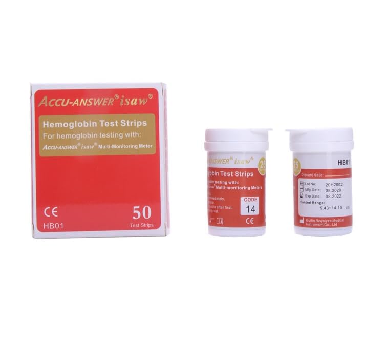 Accu-Answer iSaw paski testowe do hemoglobiny, 50 pasków