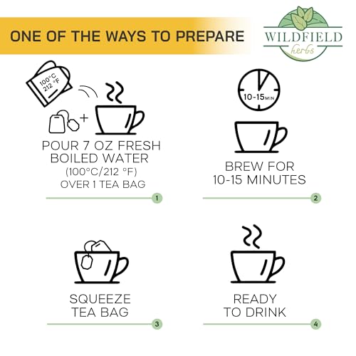 Image of 30 Bags Agrimony Herb Dried Cut Agrimony Flower Tea (Agrimonia Eupatoria L.) - 30 Count 2g Tea Bags Agrimonia Flor De Hierba De San Guillermo