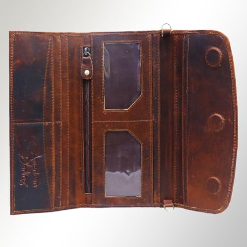 American Darling Wallet Full Grain Genuine Leather Western Women Bag | Handbag Purse Wristlet Travel Clutch4