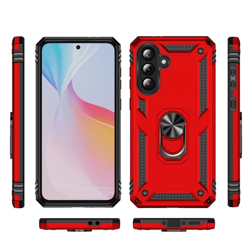 Coque Samsung A56 Asuwish protection silicone rigide JSFS Rouge