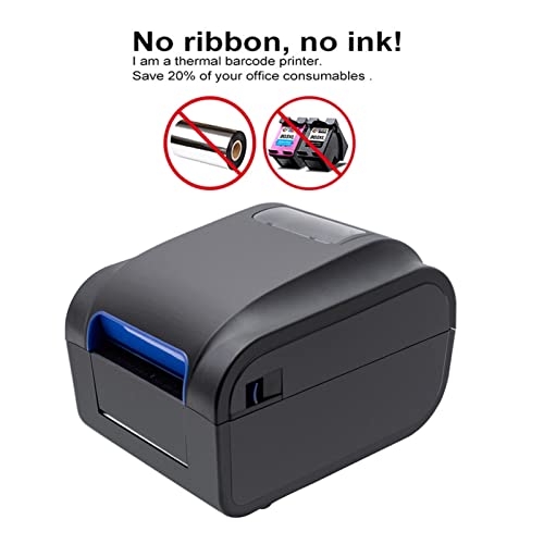 Image of 2 in 1 Label Barcode Printer Thermal Receipt Printer Bar Code QR Code Adhesive Sticker Paper Support Mobile