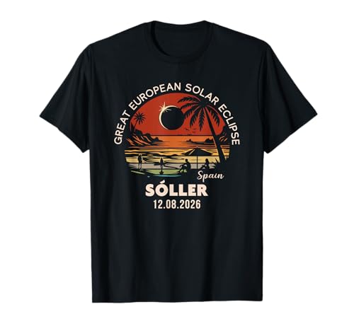 Sant Antoni de Portmany, España Eclipse Solar Europeo 2026 Camiseta
