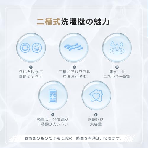 BTYJLEBE 二層式洗濯機 7.6kg