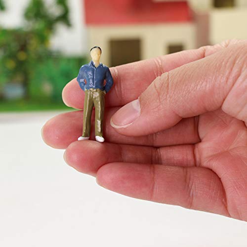 P50 Model Trains Architectural 1:50 O Scale Painted Figures O Gauge Sitting And Standing People For Miniature Scenes New (50Pcs) #TOP6
