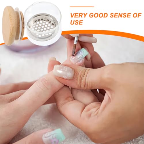 PRETYZOOM 2pcs Nail Art Liquid Holder Manicura miniatura 3