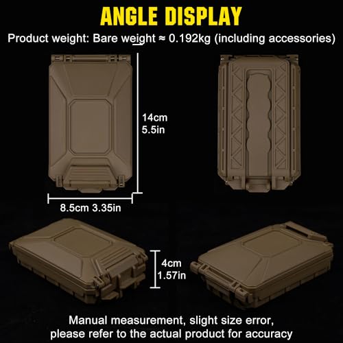 Zhongren Modular Molle Battery Storage Case Organizer Holder Box Waterproof For Cr123/18650/18350/Aaa Cr2032 Batteries Survival Gear Tactical Airsoft Paintball Outdoor  thumb #1