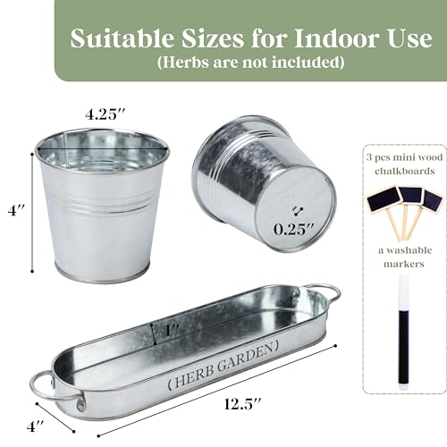 Perfnique Indoor Herb Garden, Herb Garden Planter For Indoor/Outdoor thumb #4