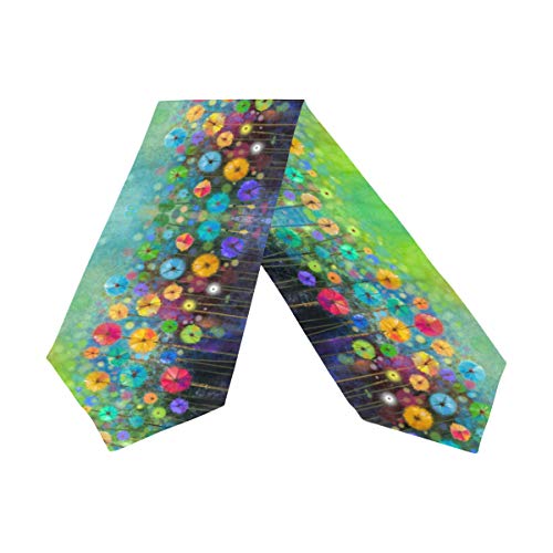 WOOR Double-Sided Seasonal Nature Spring Summer Autumn Winter Flowers Table