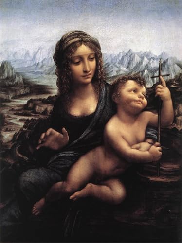 Affiche Impression Prints Toile Peinture Murale Léonard de Vinci 60x90cm