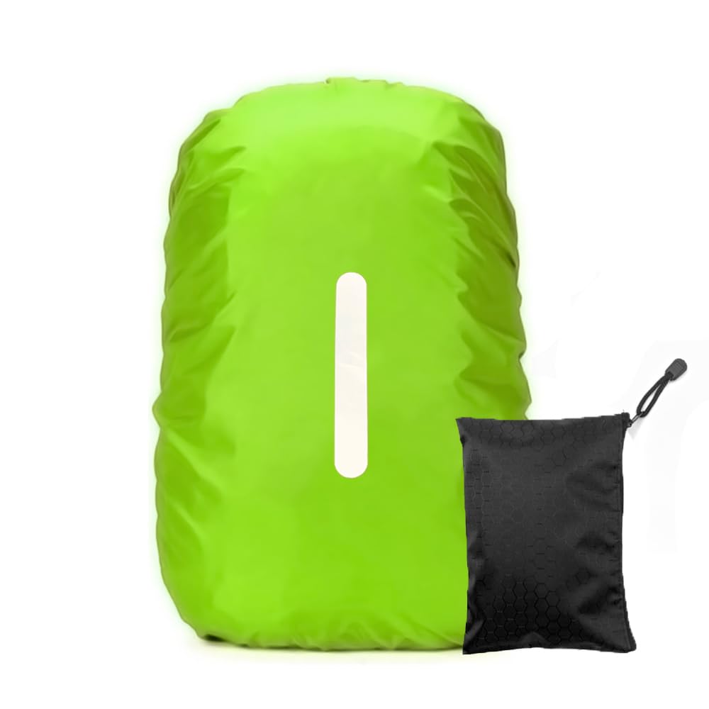 LICQIC Waterproof Rain Cover for Backpack, Reflective Rucksack Rain Cover for Outdoor, Hiking, Camping, Traveling, Cycling