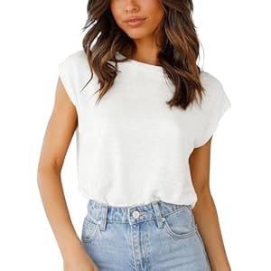 Damen T-Shirt Sommer Kurzarm Oberteile Rundhals Tank Top Casual Basic Tops Elegant Bluse