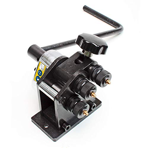 DEMA Rollenbiegemaschine 5/7 mm, Biegegerät Metall, präzise Biegung, werkzeuglos verstellbar, robust & kompakt, ideal für Werkstatt, Bau, Metallbearbeitung